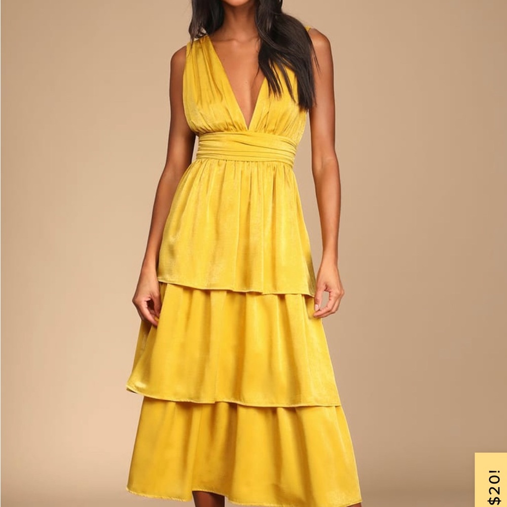 V-cut Layered dress